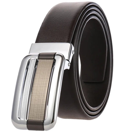 JMT-693578 Vintage Leather Belt for Men with Punched Design, Model JC35-648-4