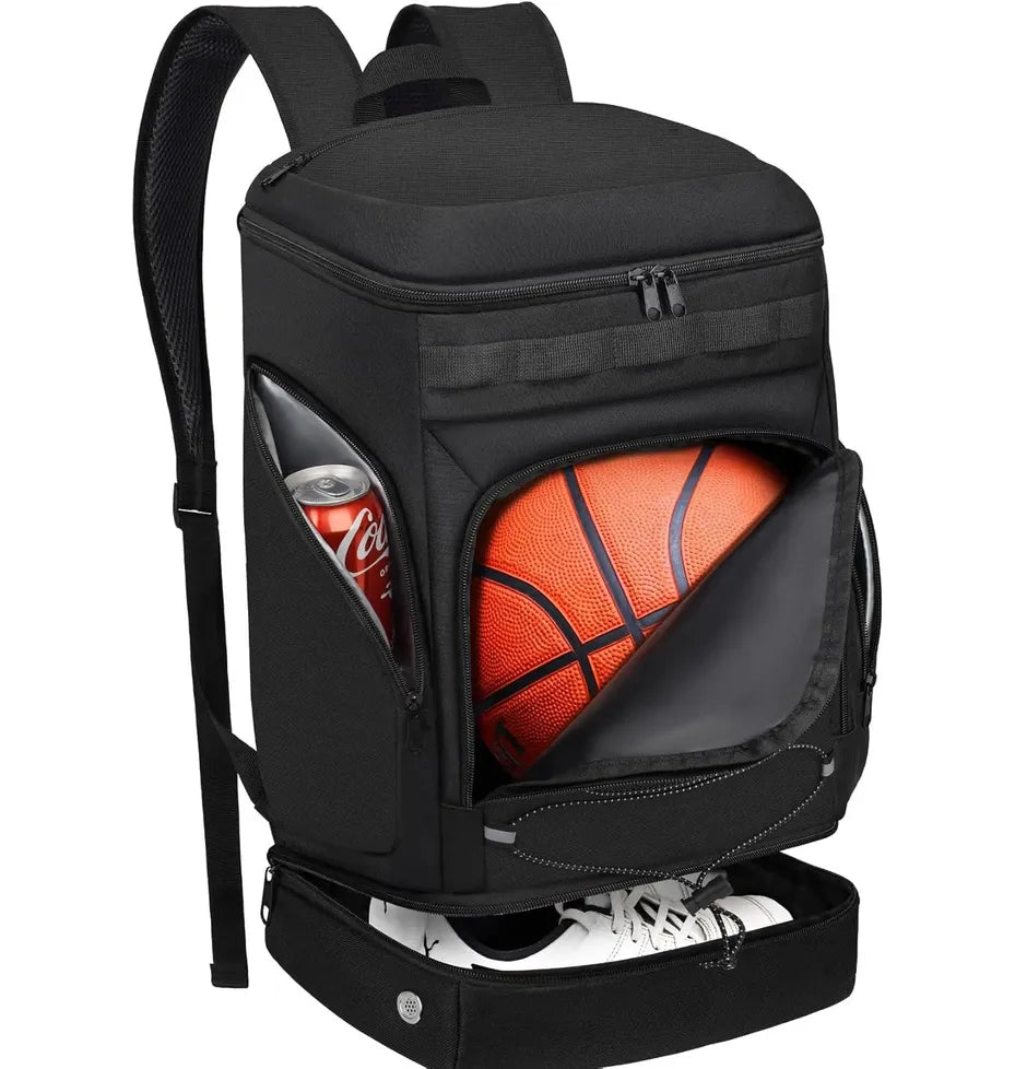 JMT-693642 Large Sports Gym Bag with Separate Ball Holder and Shoe Compartment for Soccer and Basketball