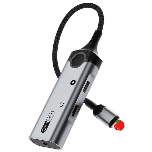 JMT-693642 Metal 3-in-1 Audio Adapter with Charging and 3.5mm Headphone Jack for iPhone