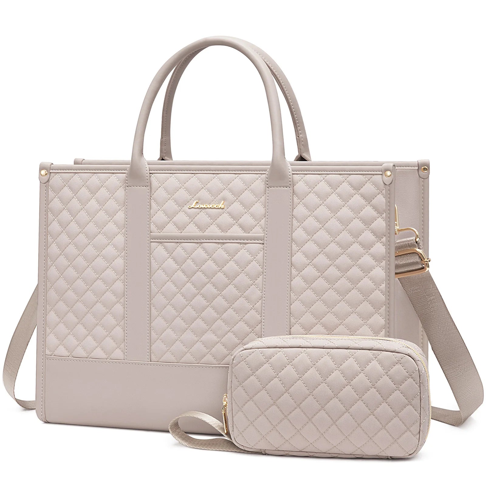 JMT-693642 Stylish Women's Laptop Tote Bag for 15.6-17 Inch Laptops - Versatile Large Capacity Handbag Suitable for Office and Business Use