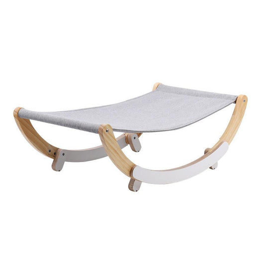 JMT-693834 Wooden Cat and Small Dog Pet Nest with Cushioned Pads and Anti-Slip Design