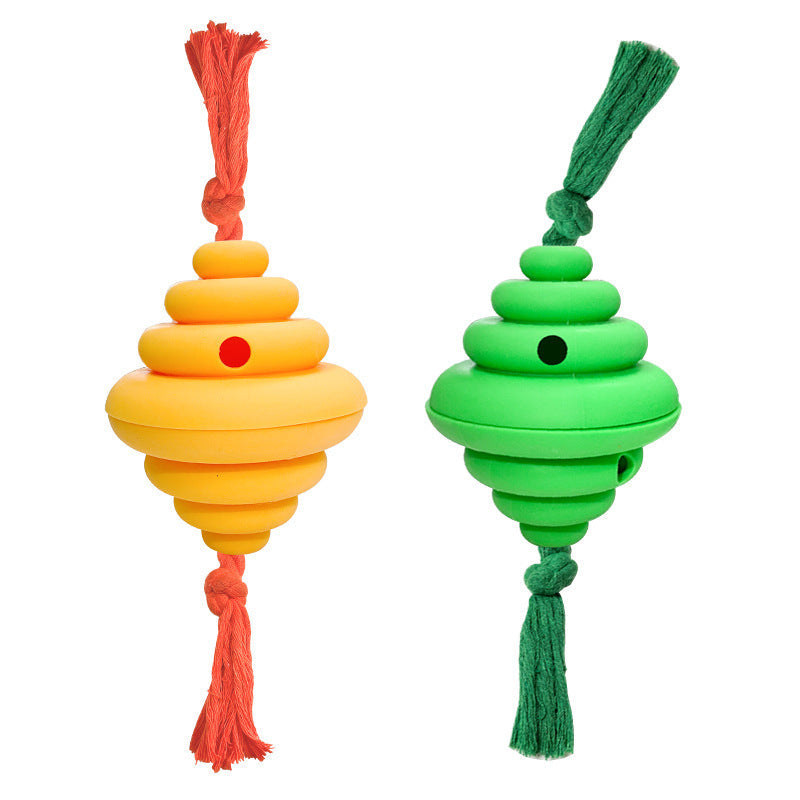 JMT-693962 Dog Ball and Rope Toy for Large Dogs, Durable Silicone Chew Toy with Interactive Food Dispenser, Safe and Hygienic Design for Play and Training