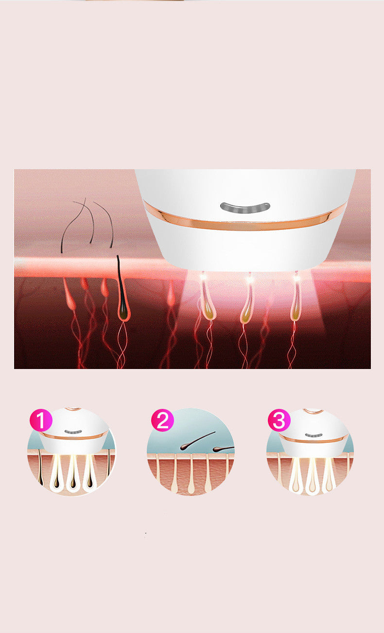 JMT-694218 Universal Portable Hair Removal Device for Ladies with Quartz Light Technology