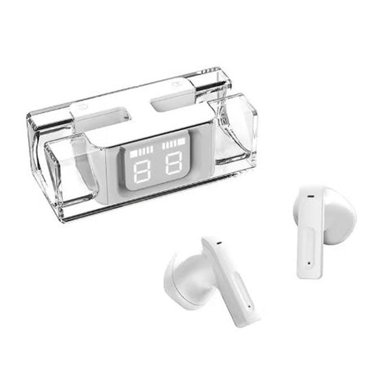 JMT-694794 Calus 6 Pro Wireless Earbuds with Bluetooth 5.3 and Transparent Charging Case