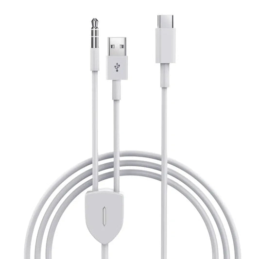 JMT-694794 Type-C to 3.5mm Audio and Charging Splitter Cable for Samsung, LG, Google, and iPad to Car Audio & Headphones