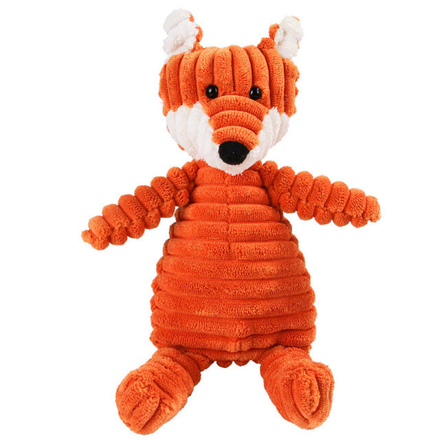 JMT-695946 Animal Plush Toy for Dogs with Molar Teeth Cleaning Function and Squeaker Sound