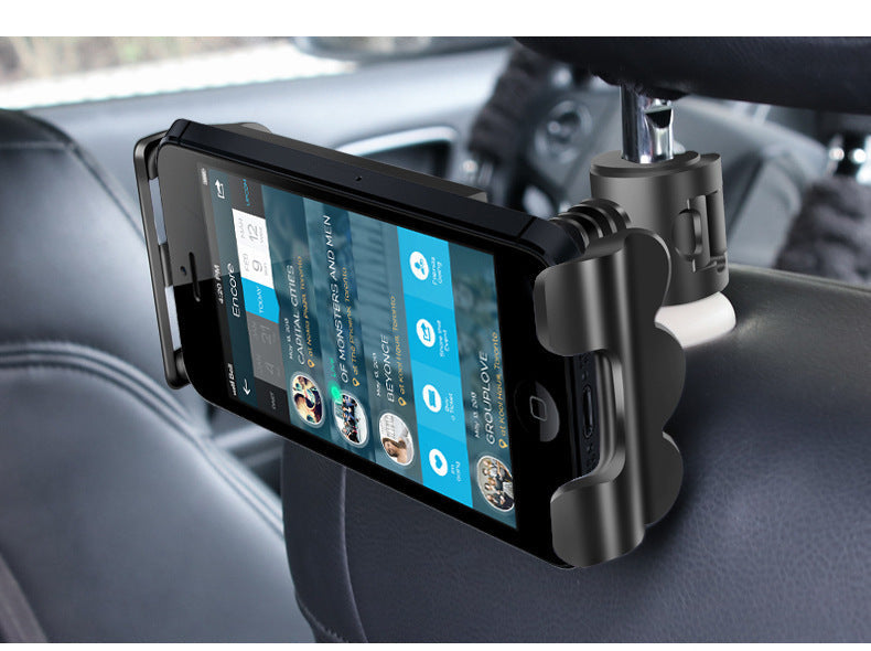 JMT-696138 Universal Car Headrest Tablet Holder with 360-Degree Rotation for 4-12 Inch Devices
