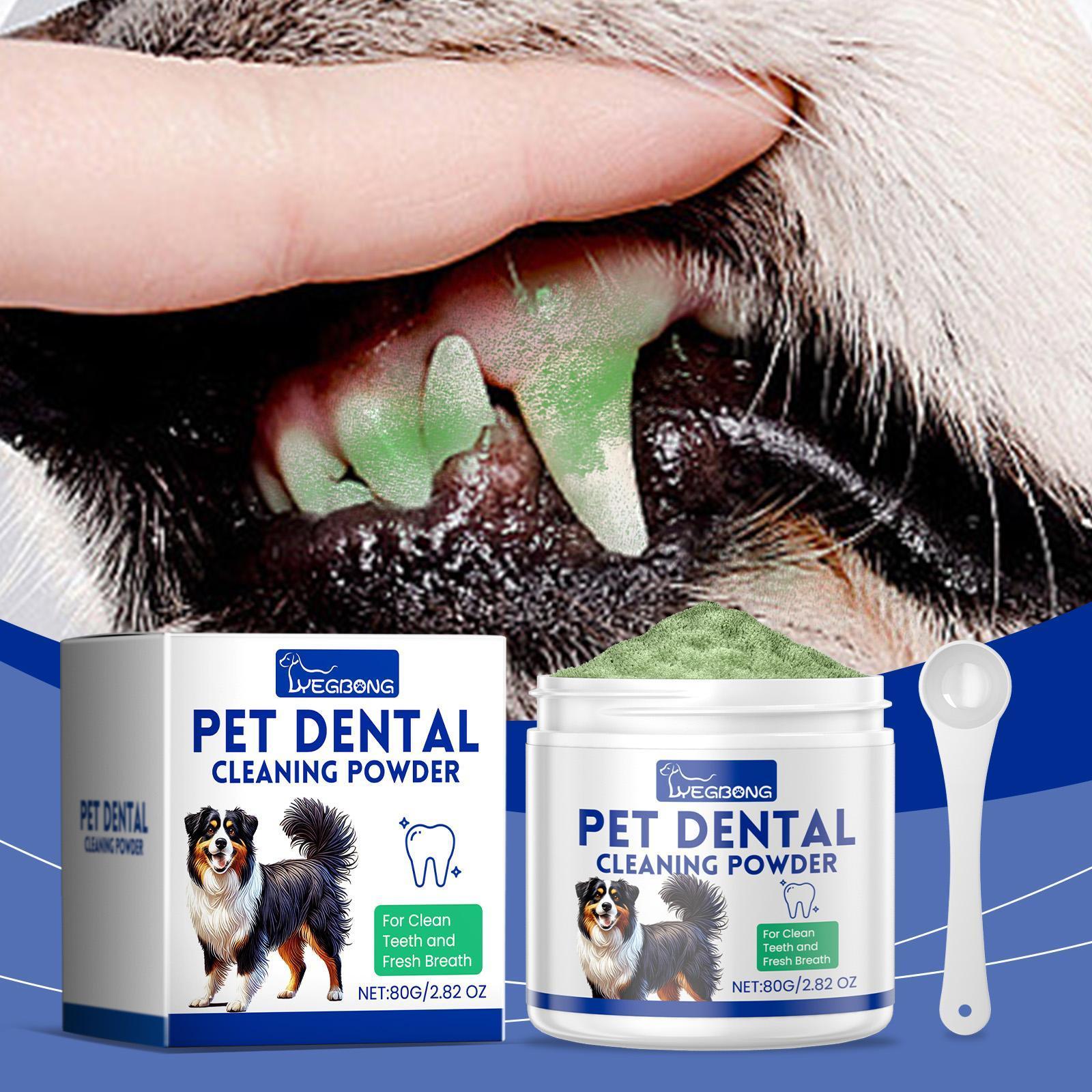 JMT-696202 Dog Tooth Cleaning Powder for Tartar Removal and Breath Freshening