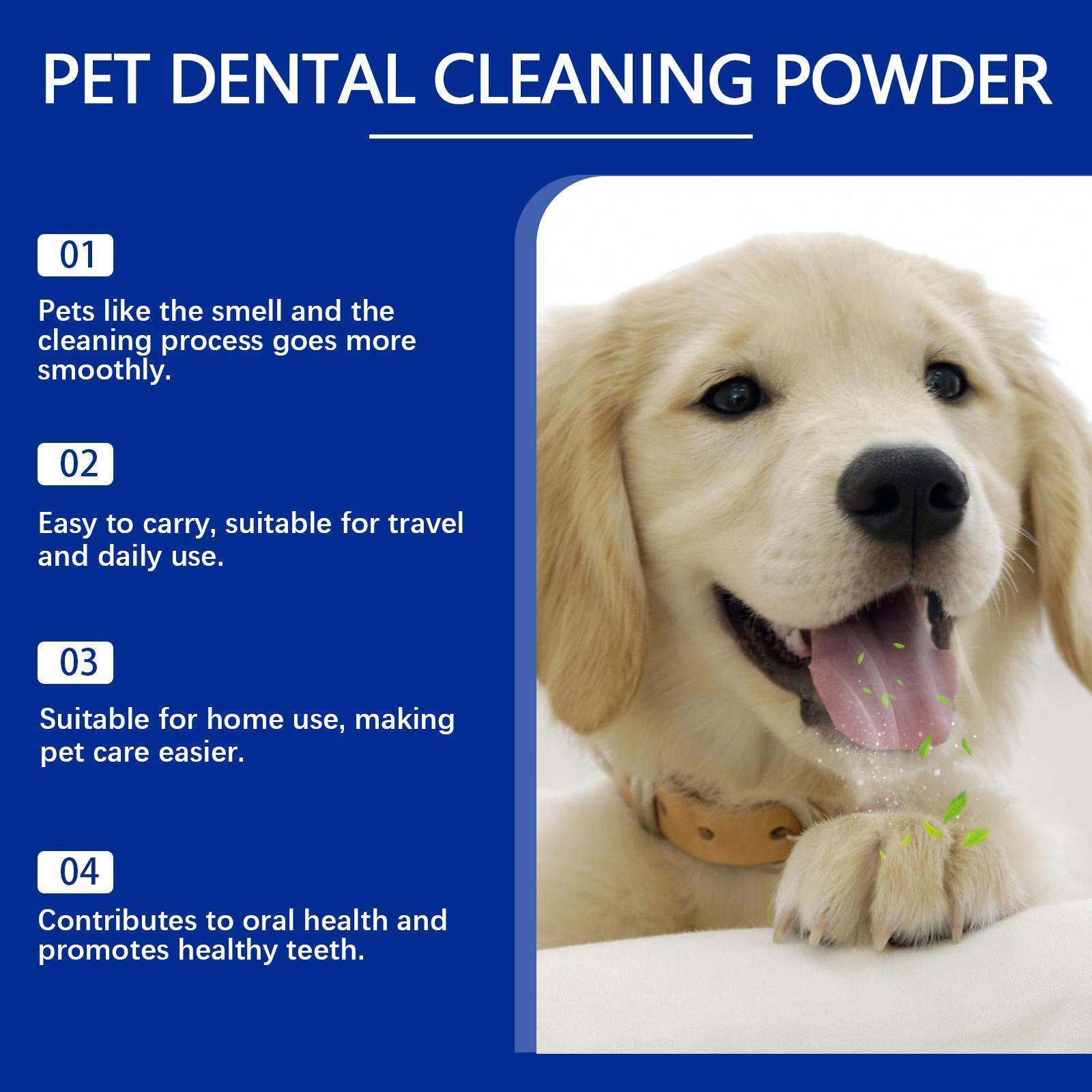 JMT-696202 Dog Tooth Cleaning Powder for Tartar Removal and Breath Freshening
