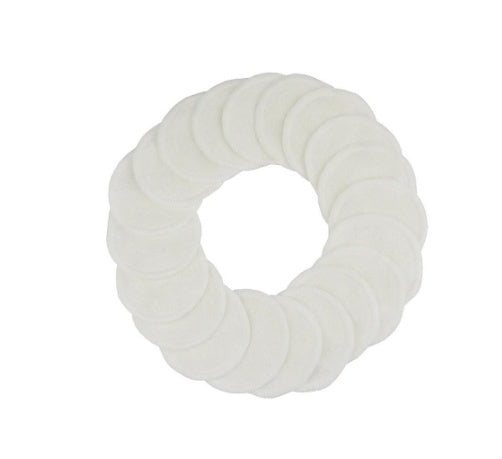 JMT-696266 Bamboo Cotton Remover Pads - Double Velvet, 8cm Regular Size