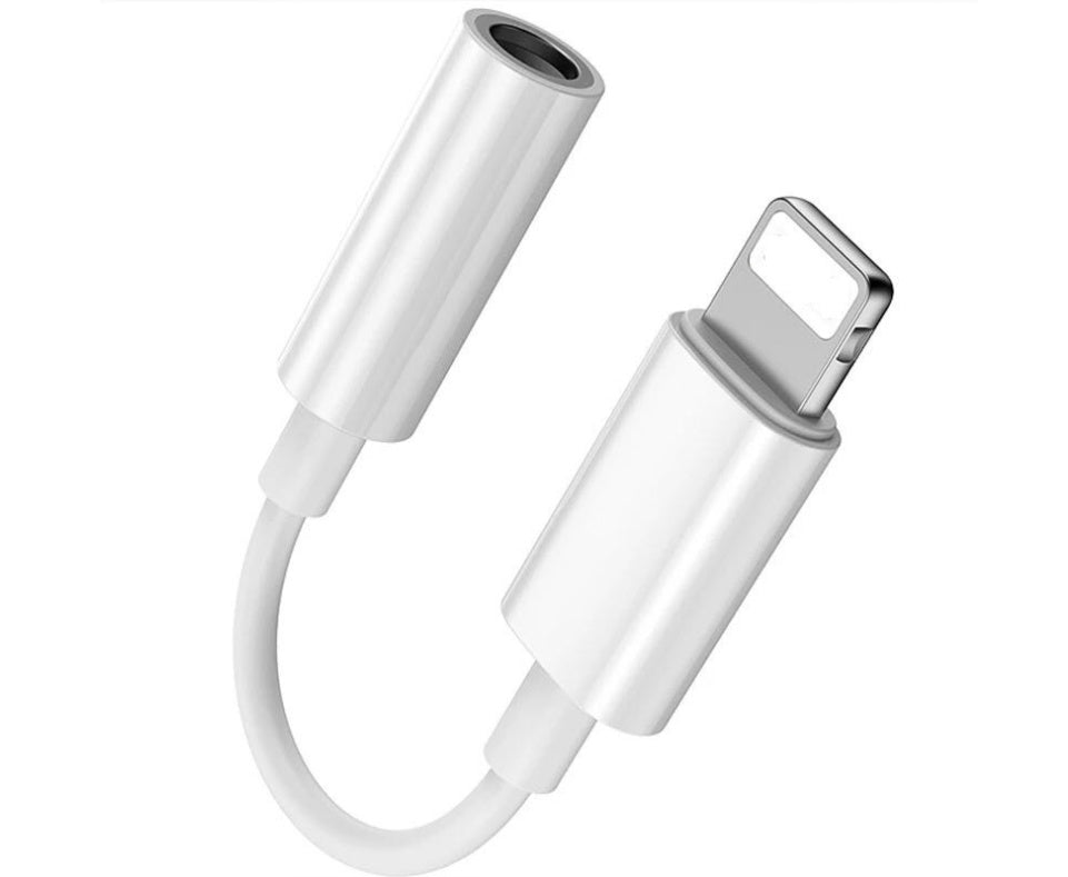 JMT-696458 Lightning to 3.5mm Audio Adapter Compatible with iPhone 7, 7 Plus, 6, 6 Plus - Low Loss Transmission