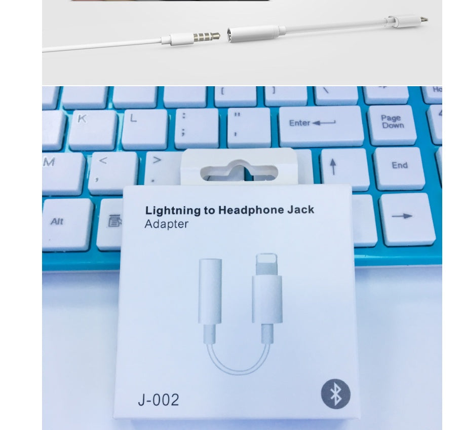 JMT-696458 Lightning to 3.5mm Audio Adapter Compatible with iPhone 7, 7 Plus, 6, 6 Plus - Low Loss Transmission