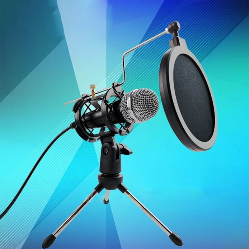 JMT-696458 Wireless Omnidirectional Condenser Microphone with 3.5mm Plug, 2.5m Cable, and 60dB Signal-to-Noise Ratio