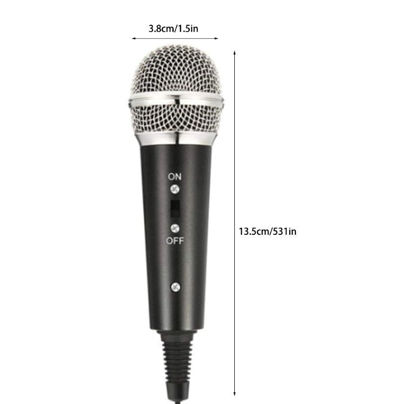 JMT-696458 Wireless Omnidirectional Condenser Microphone with 3.5mm Plug, 2.5m Cable, and 60dB Signal-to-Noise Ratio