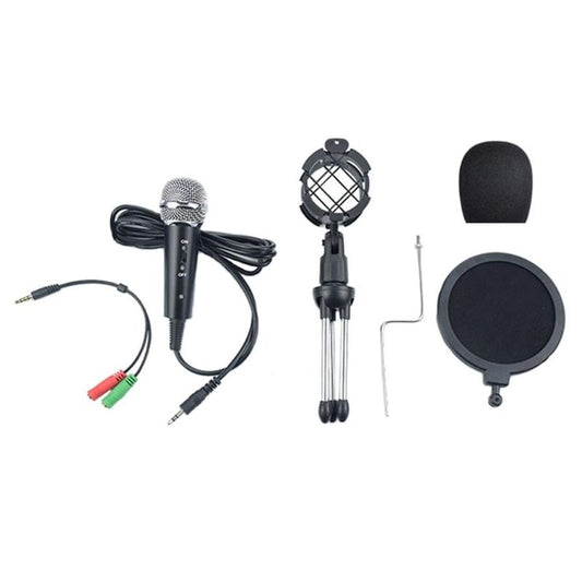 JMT-696458 Wireless Omnidirectional Condenser Microphone with 3.5mm Plug, 2.5m Cable, and 60dB Signal-to-Noise Ratio