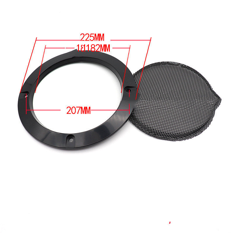 JMT-696778 Car Subwoofer Speaker Protective Cover - 2" to 10" Sizes, Metal and ABS Construction, Black Finish