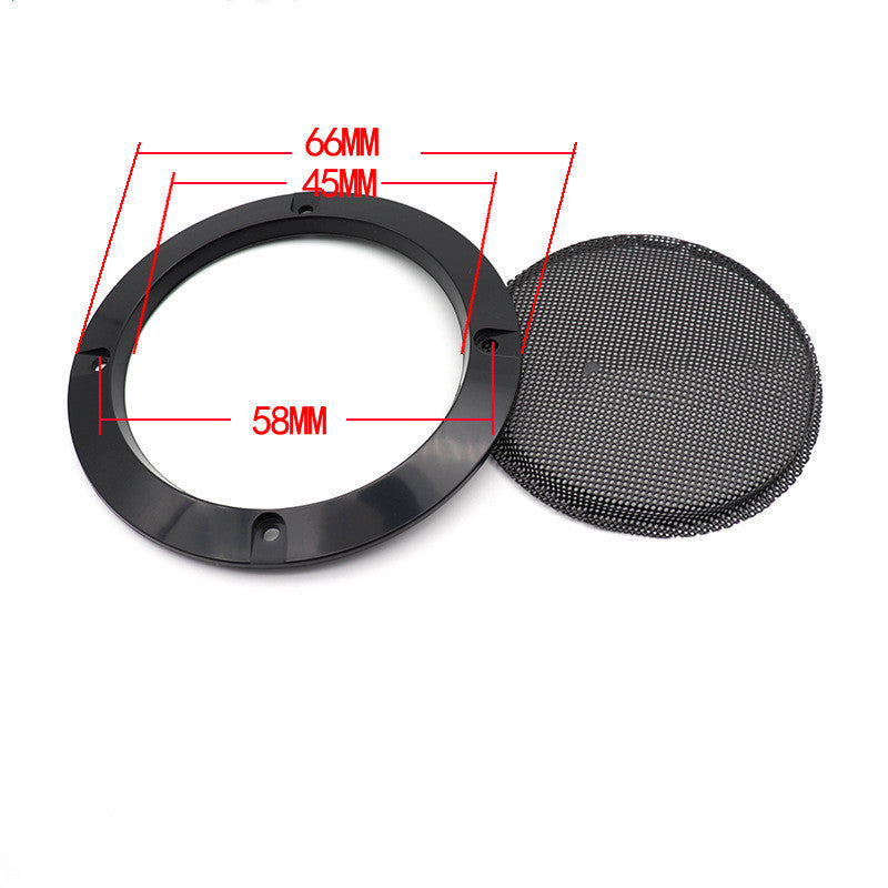 JMT-696778 Car Subwoofer Speaker Protective Cover - 2" to 10" Sizes, Metal and ABS Construction, Black Finish
