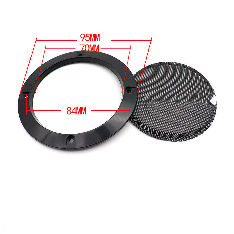 JMT-696778 Car Subwoofer Speaker Protective Cover - 2" to 10" Sizes, Metal and ABS Construction, Black Finish