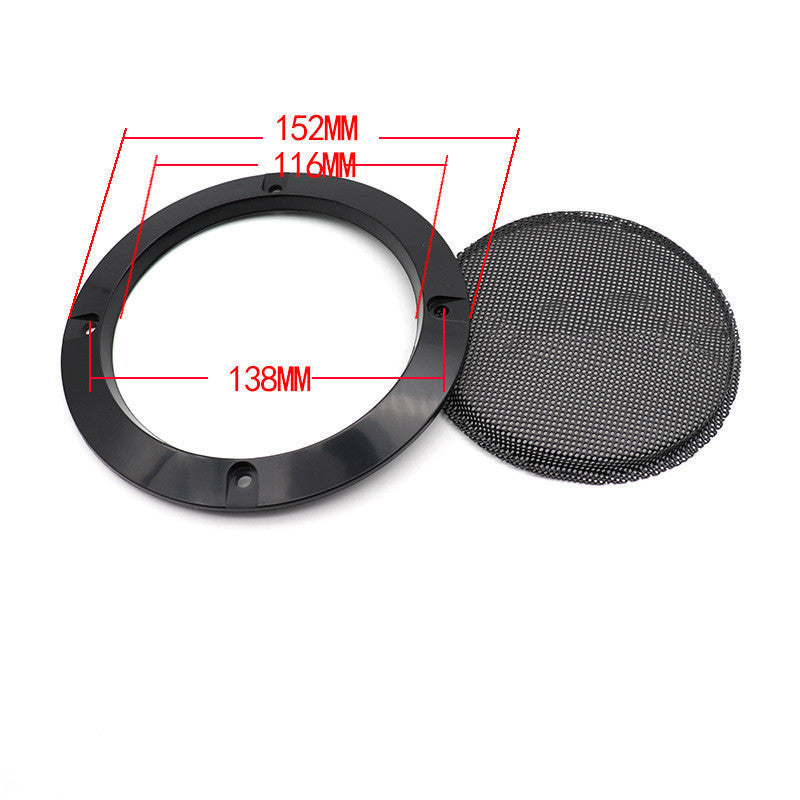 JMT-696778 Car Subwoofer Speaker Protective Cover - 2" to 10" Sizes, Metal and ABS Construction, Black Finish