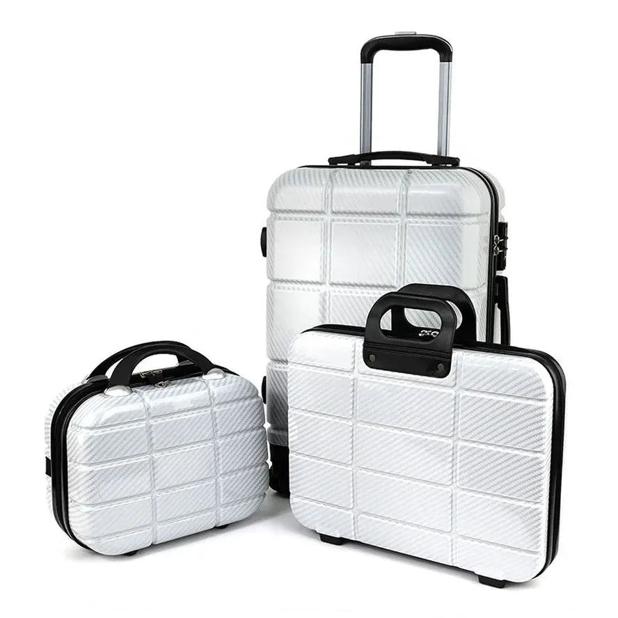 JMT-696842 Luxury ABS and PC Travel Trolley Suitcase Set with 3 to 5 Pieces in Multiple Sizes on Wheels