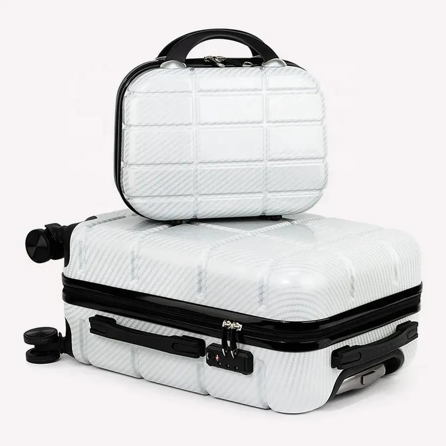 JMT-696842 Luxury ABS and PC Travel Trolley Suitcase Set with 3 to 5 Pieces in Multiple Sizes on Wheels