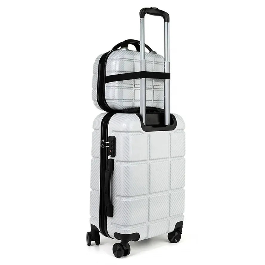JMT-696842 Luxury ABS and PC Travel Trolley Suitcase Set with 3 to 5 Pieces in Multiple Sizes on Wheels