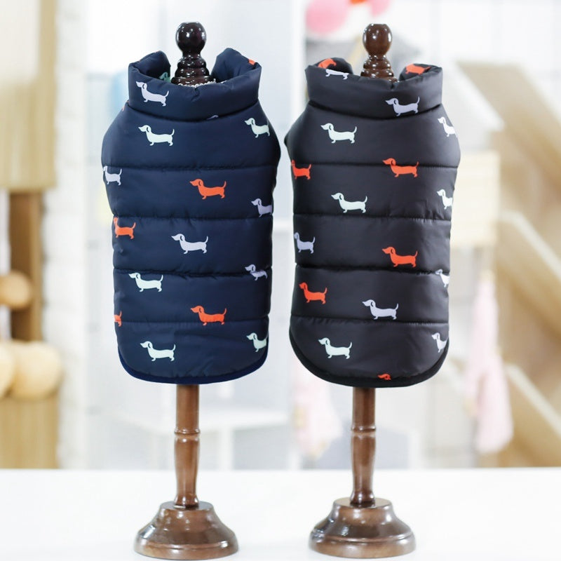JMT-696906 Cozy Cotton Coat for Small and Medium Pets - Casual Style Vest