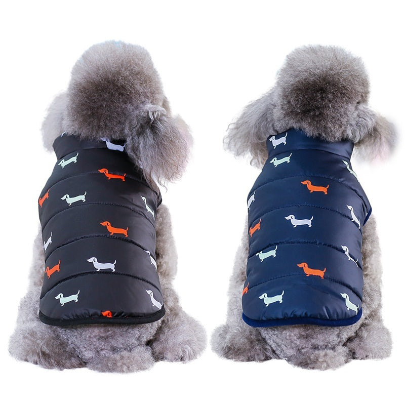JMT-696906 Cozy Cotton Coat for Small and Medium Pets - Casual Style Vest