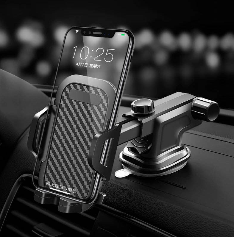 JMT-697290 Universal Car Phone Holder for Devices 4.0-7.0 Inches, Adjustable Width 58mm-80mm, Compatible with Phones Under 15mm Thick