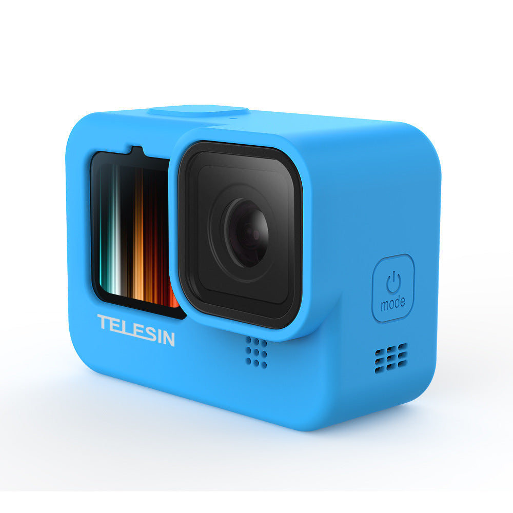 JMT-697802 GoPro Hero 9 Silicone Sleeve with Lens Cover - Anti-Drop Protective Accessory