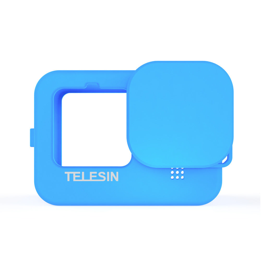 JMT-697802 GoPro Hero 9 Silicone Sleeve with Lens Cover - Anti-Drop Protective Accessory