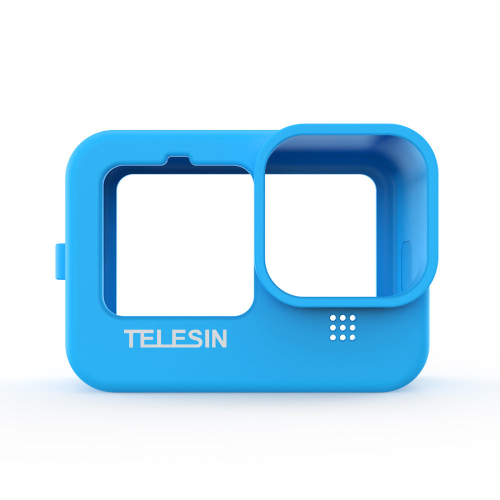 JMT-697802 GoPro Hero 9 Silicone Sleeve with Lens Cover - Anti-Drop Protective Accessory