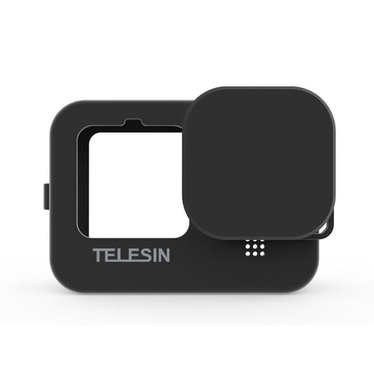 JMT-697802 GoPro Hero 9 Silicone Sleeve with Lens Cover - Anti-Drop Protective Accessory