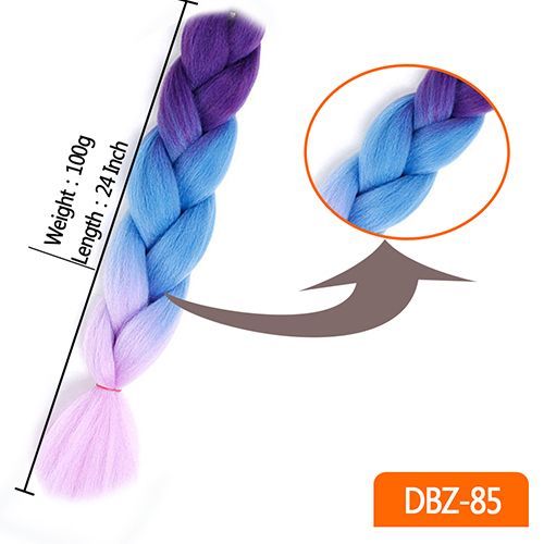 JMT-697802 Twisted Braid Hair Rope in Rose Red, Wine Red, Deep Purple, Light Purple, Light Brown, and Off-White Colors