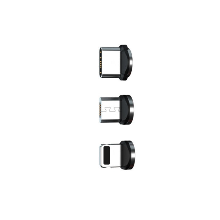 JMT-698122 Three-in-One 540 Degree Magnetic Charging Cable with Blind Suction - 1m Length, Universal Compatibility, Available in Black, Red, Purple