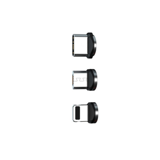 JMT-698122 Three-in-One 540 Degree Magnetic Charging Cable with Blind Suction - 1m Length, Universal Compatibility, Available in Black, Red, Purple