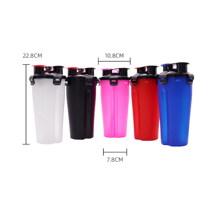 JMT-698250 Portable 2-in-1 Dog Water and Food Cup with 350ml Water and 250g Food Capacity