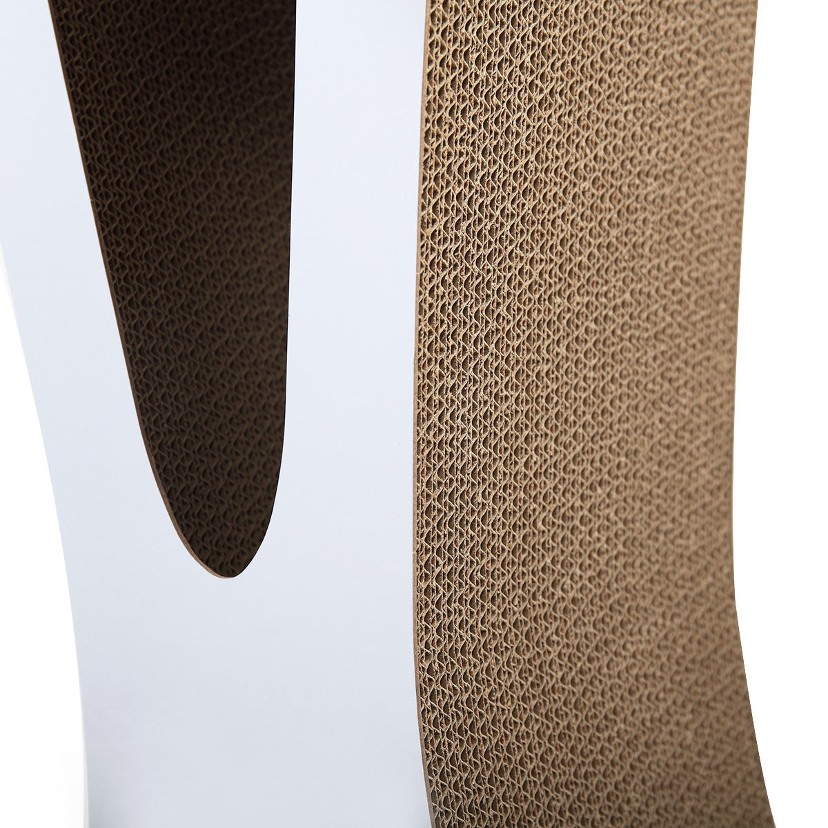 JMT-698442 Corrugated Cardboard Cat Scratch Board with Catnip - 29.5 x 8.5 x 7.5 Inches