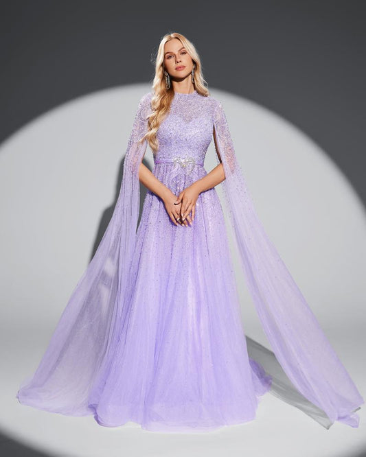 JMT-698826 Elegant Purple Dress for Ladies - Style SH0004