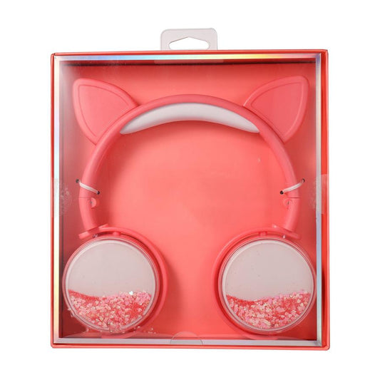 JMT-699082 Headphones for Women - Comfortable Head-Mounted Wired Design in Pink, White, Blue, and Black