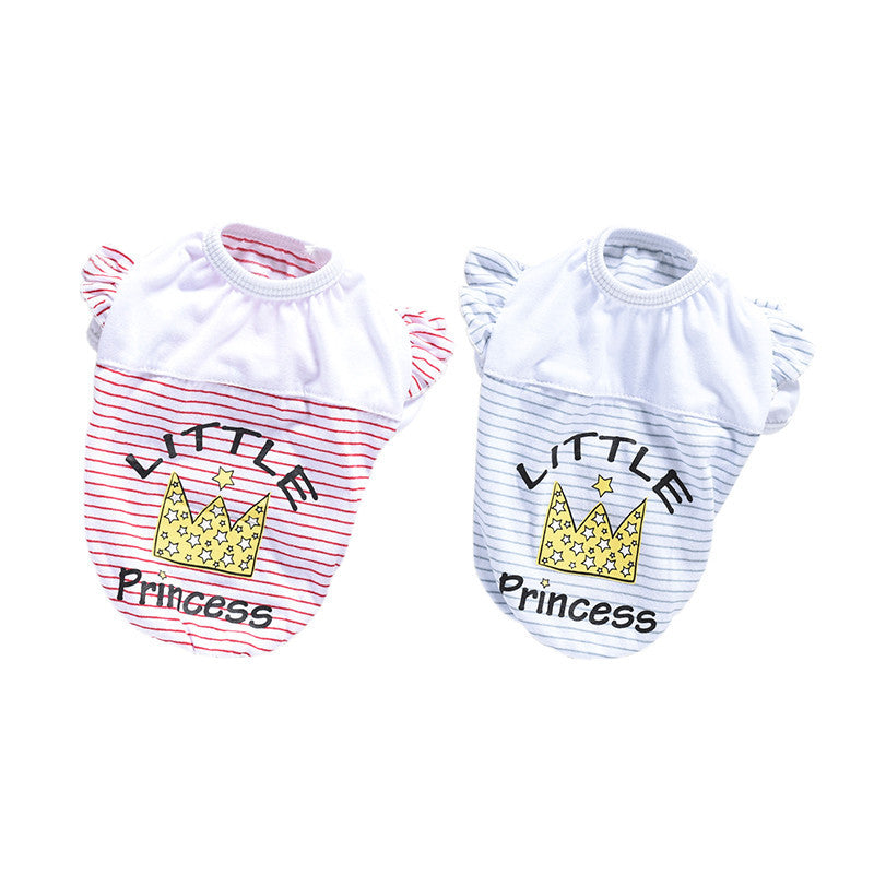 JMT-699210 Striped Print Cotton Costume for Small Dogs, Suitable for XS to XL Sizes