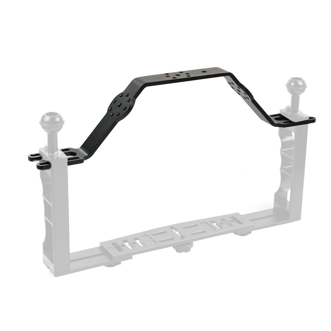 JMT-699274 Aluminum Alloy Dual-Handheld Photography Stand for Sports Cameras and SLRs