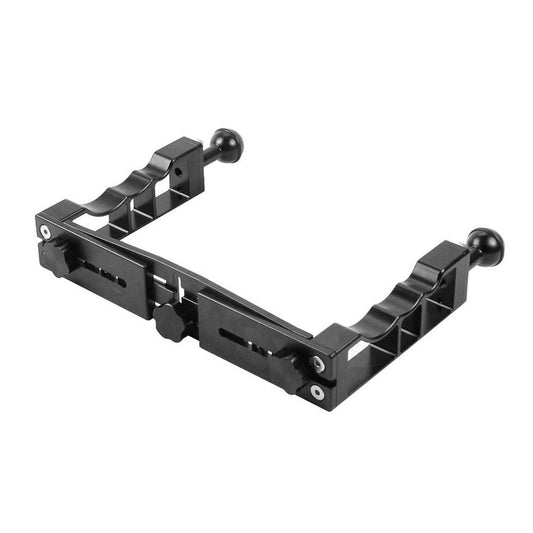JMT-699274 Aluminum Alloy Dual-Handheld Photography Stand for Sports Cameras and SLRs