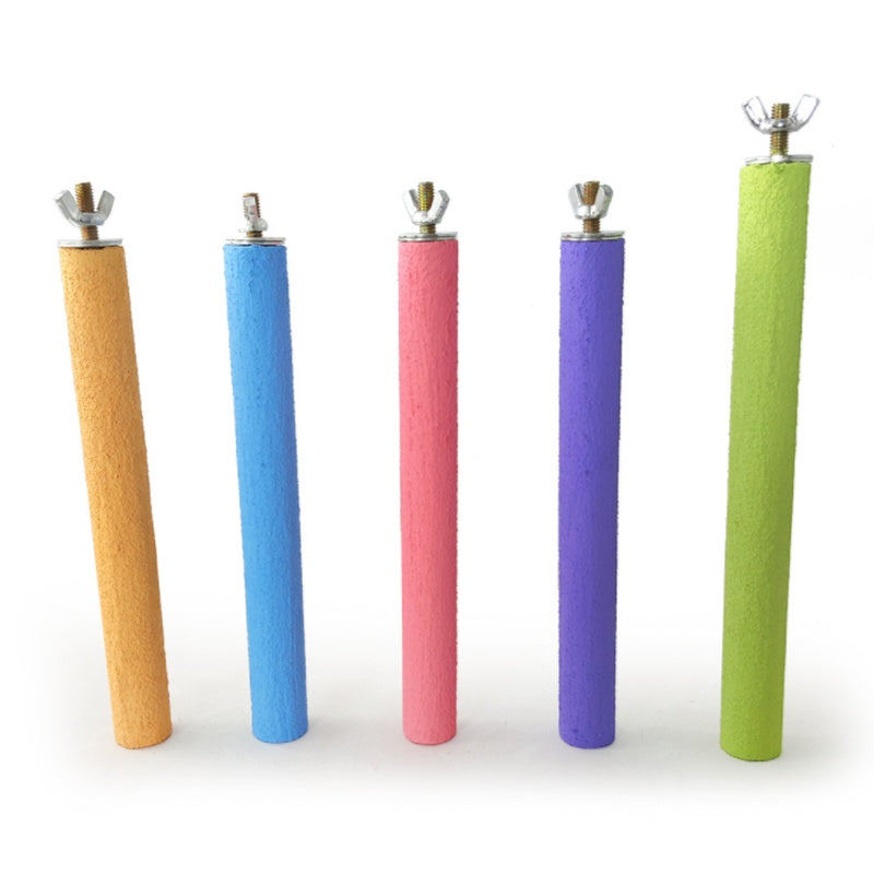 JMT-699402 Colorful Grinding Claw Stick for Small and Medium Birds, Natural Quartz Sand Material