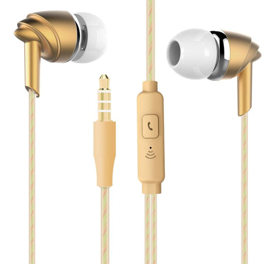 JMT-699402 Universal In-Ear Subwoofer Earplugs with Wired Connectivity for Android, iOS, and WindowsMobile – Available in Gold, Rose Gold, and Silver