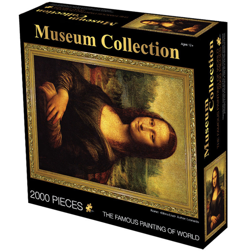 JMT-699594 2000-Piece Jigsaw Puzzle Collection - World-Famous Artworks Including Gualdi, Van Gogh, Monet, and More