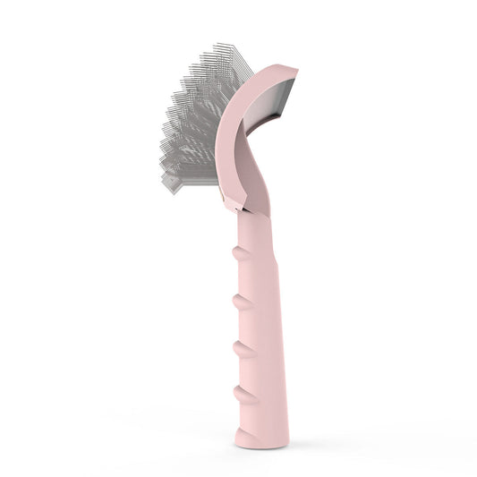 JMT-699658 Curved Needle Comb for Thick Hair, 25mm Long Needle for Rapid Knotting, Available in Pink, Green, and Black