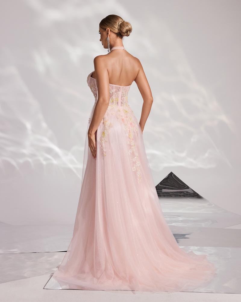 JMT-699658 Elegant Pink Evening Dress for Women, Style SH0168
