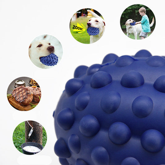 JMT-699722 Natural Rubber Bite-Resistant Pet Toy with Beef Flavor for Dental Care and Vocal Play