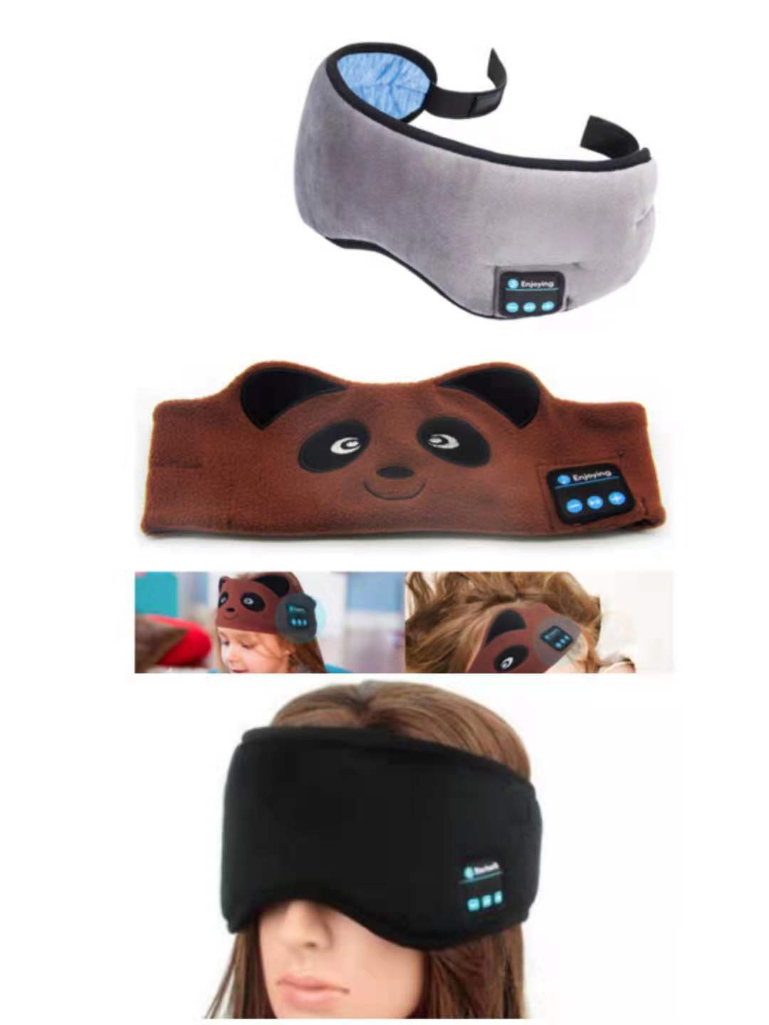 JMT-699914 Wireless Bluetooth Music Eye Mask with Comfort Fit and Sleep Aid Features